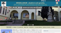 Desktop Screenshot of mendelianum.cz