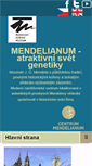 Mobile Screenshot of mendelianum.cz
